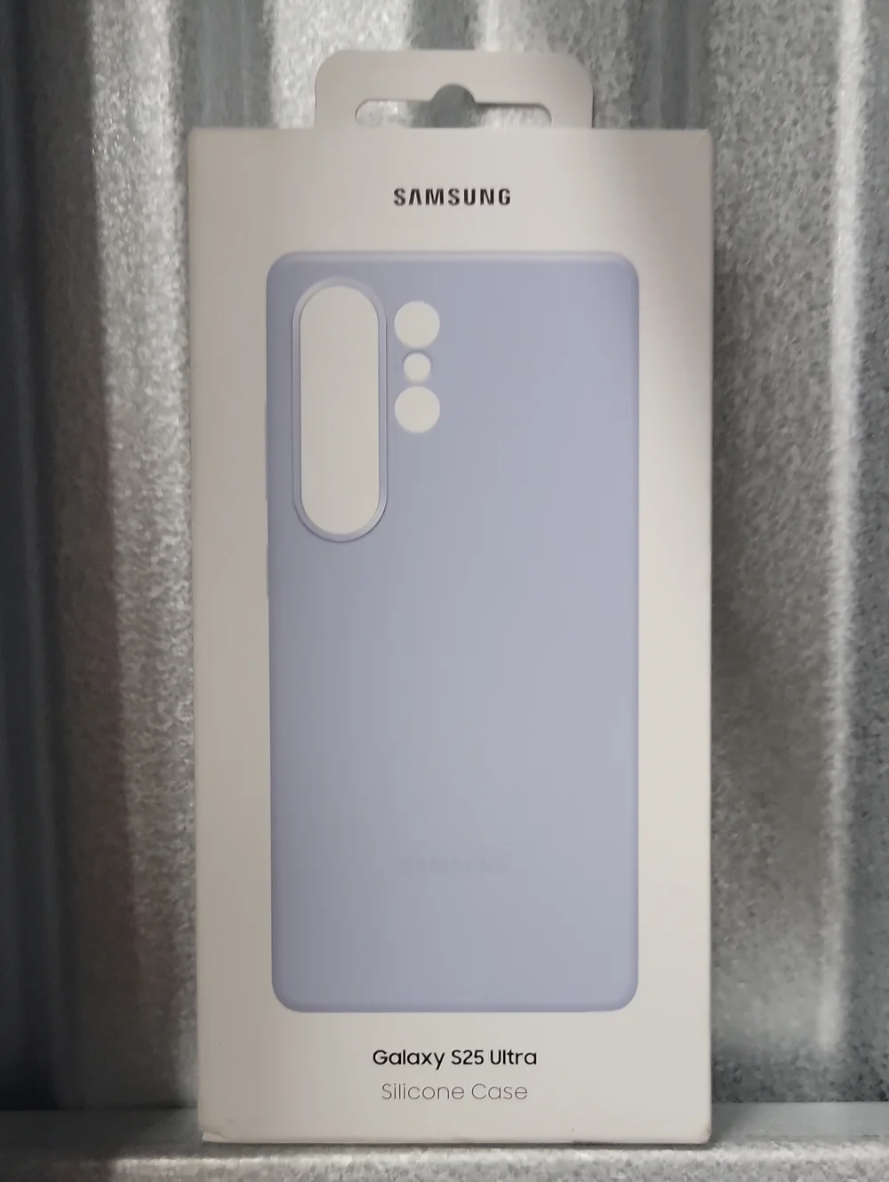 Samsung Original Galaxy S25 Ultra Silicone Case - Light Lavender/Blue